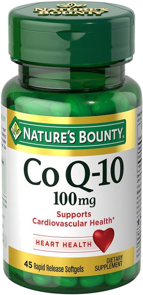 2 Packs of Nature's Bounty Co Q-10 100mg Rapid Release Softgels - 45 Softgels Each