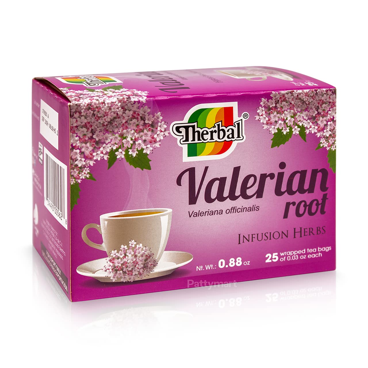 2 Packs Therbal Valerian Tea - 50 Bags, 1g Each - Expiration 09/2023
