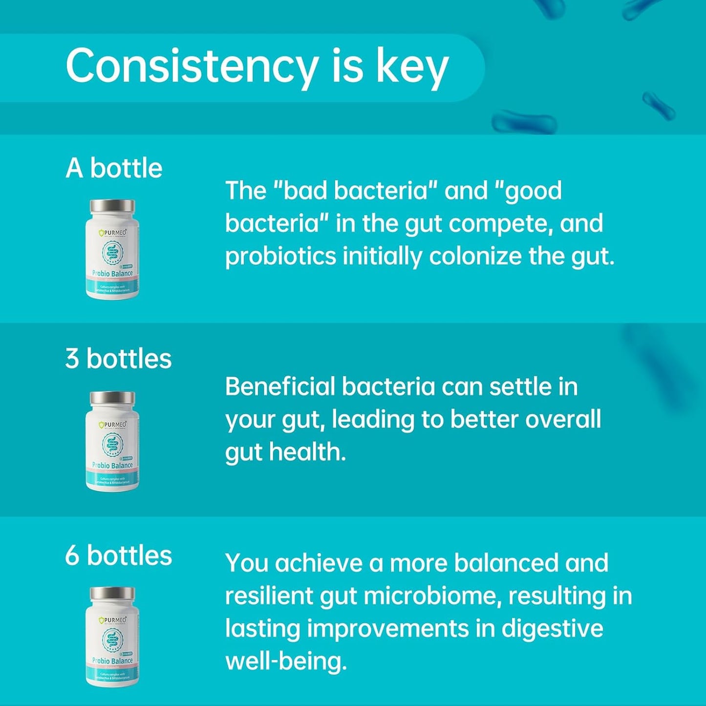 20 Billion Lab4 Probiotics for 8 Weeks Gut Health Support - Relief for IBS, Diarrhea & Bloating - Lactobacillus Acidophilus & Bifidobacteria - 60 Day Supply
