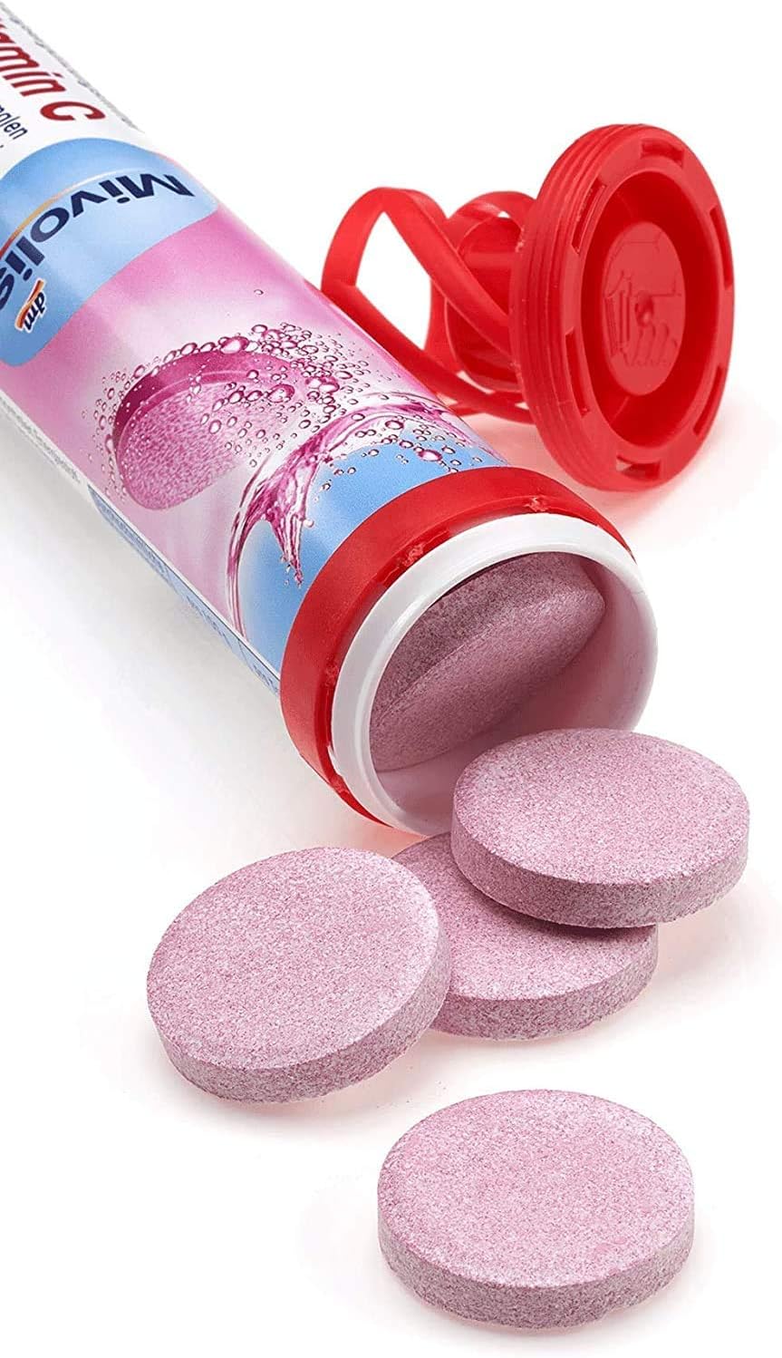 20 Pack of Mivolis Iron and Vitamin C Effervescent Tablets - Made in Germany