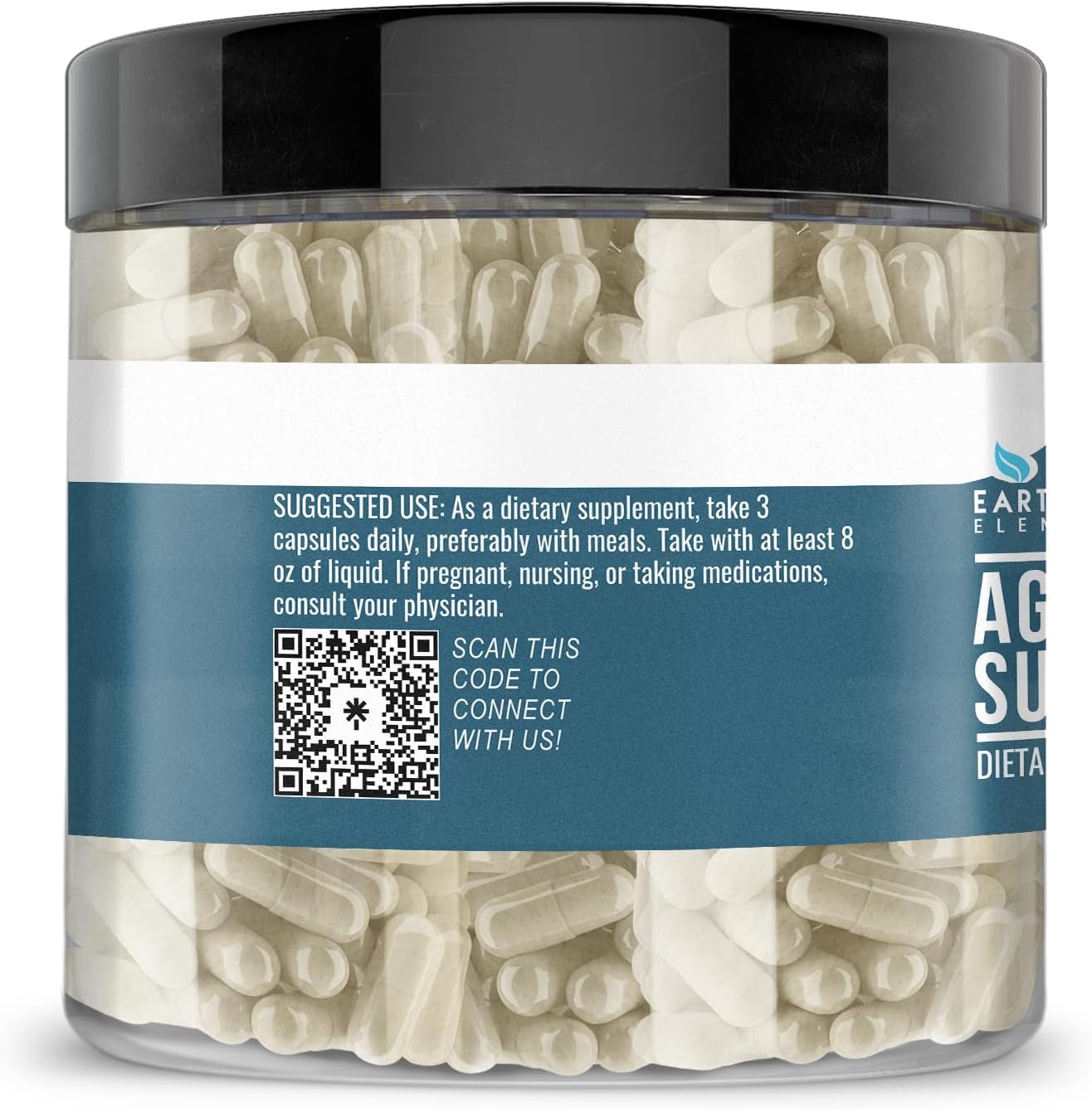 200 Capsules of Pure Agmatine Sulfate from Earthborn Elements, Additive-Free - BoostGo Australia