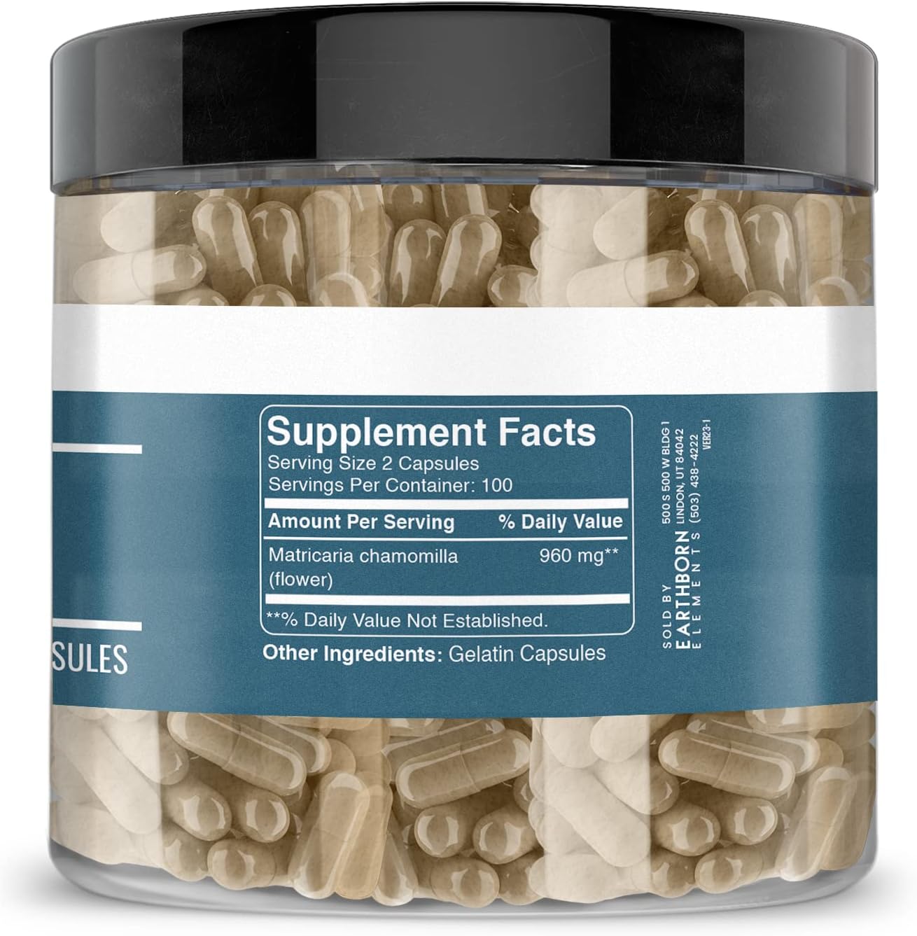 200 Capsules of Pure Chamomile and Lavender Extract Bundle, Undiluted & Additive-Free