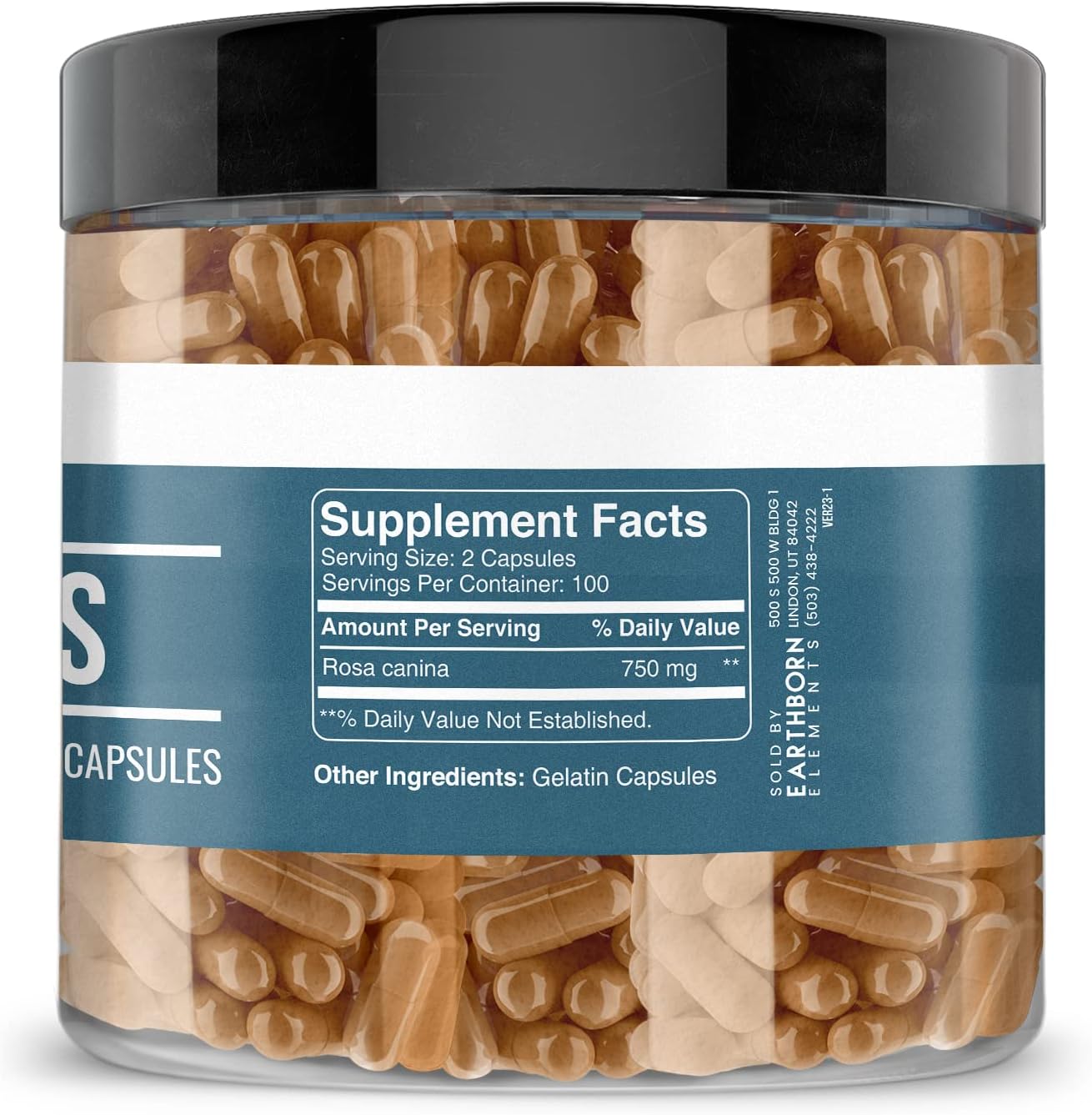 200 Capsules of Pure Earthborn Elements Rose HIPS & Bromelain Bundle, No Additives