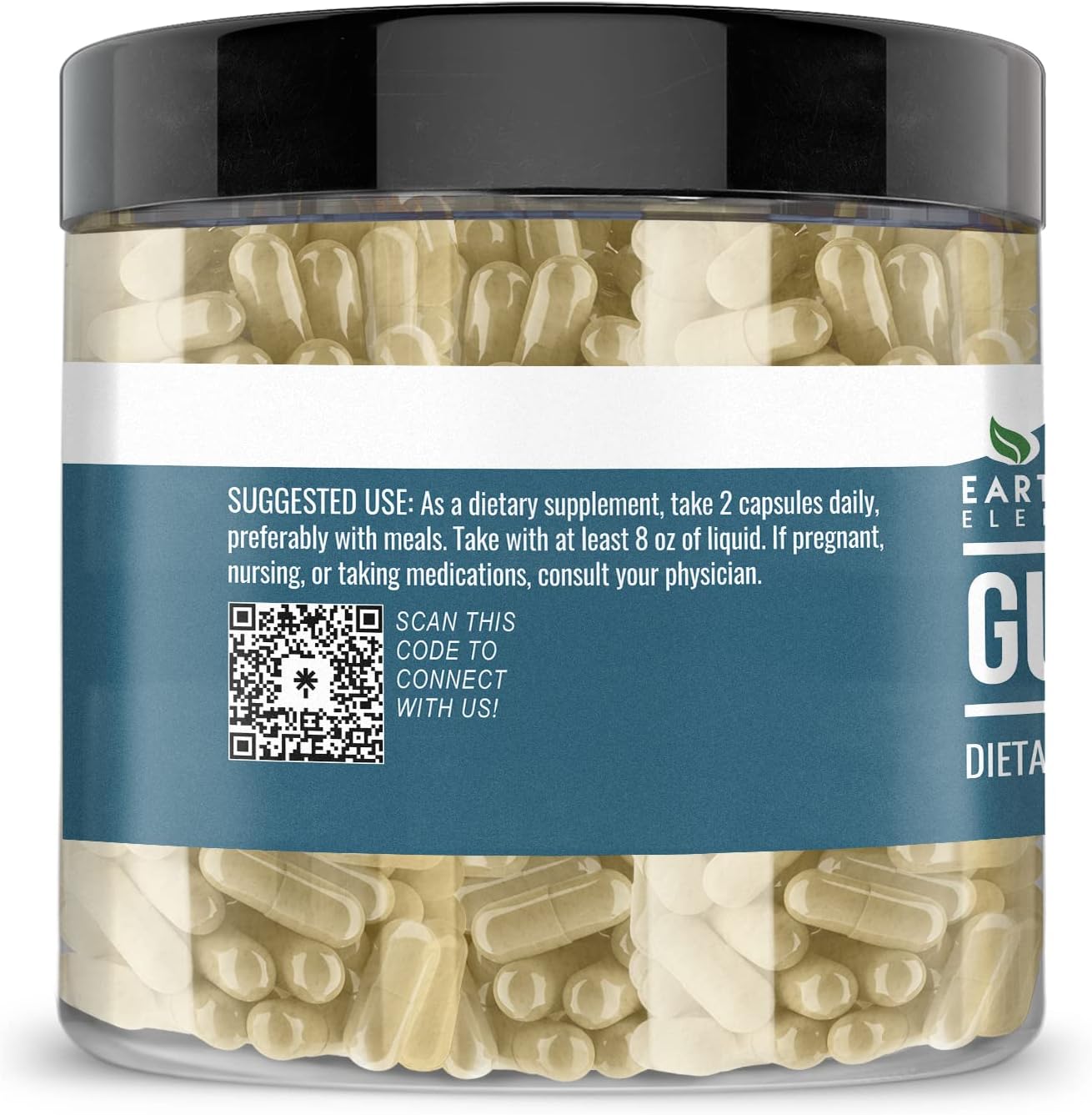 200 Capsules of Pure & Undiluted Guggul Extract by Earthborn Elements - No Additives