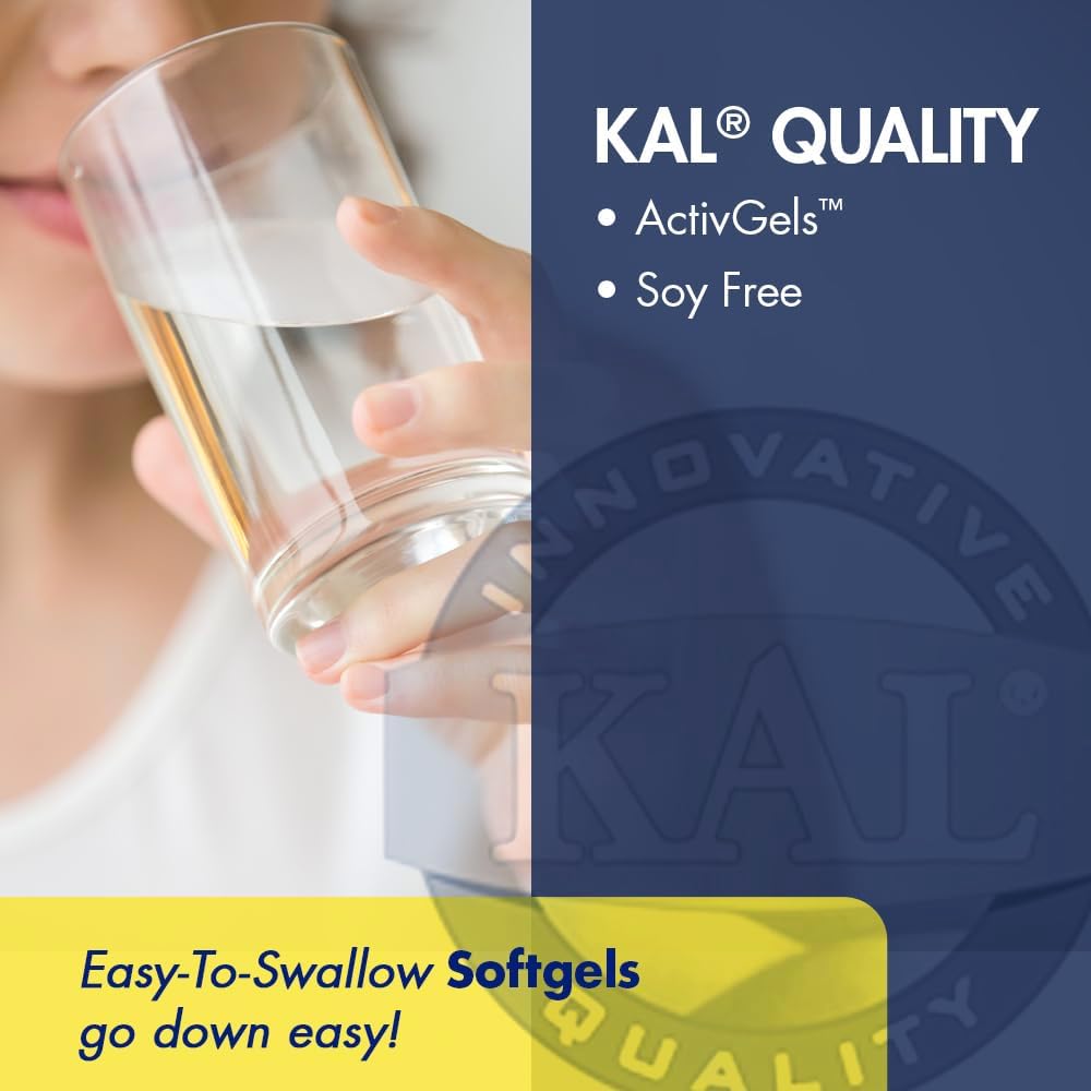 200 Count KAL Calcium Plus Tablets with 1000 mg - High Quality Calcium Supplement