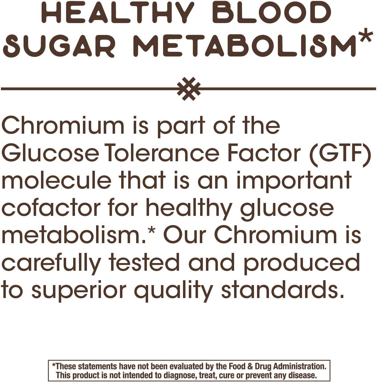 200 mcg Nature's Way GTF Chromium Supplement for Blood Sugar Support