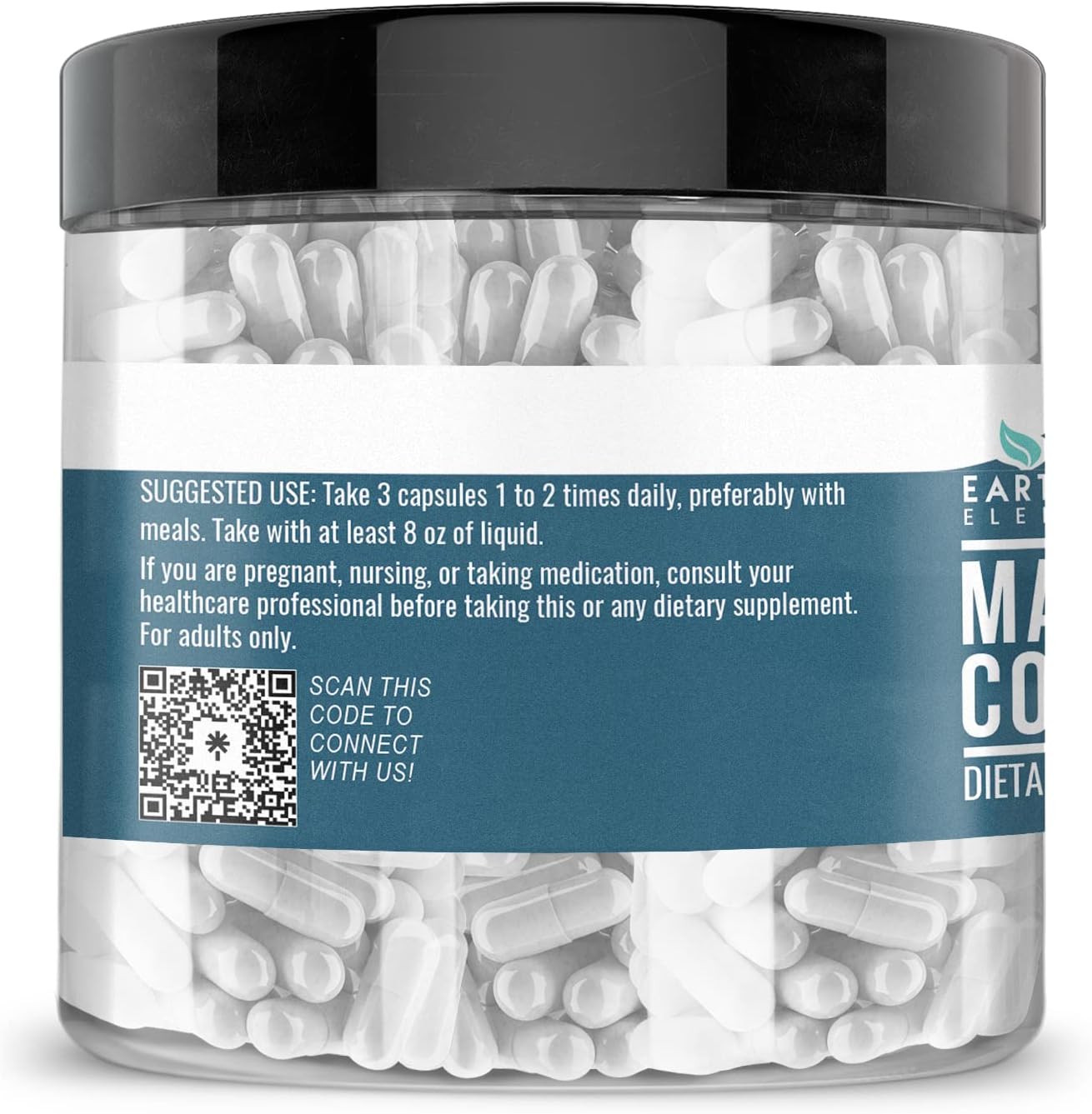200 Non-GMO Fish Collagen Capsules - Hydrolyzed Peptides, Bioavailable, Scent-Free (960 mg)