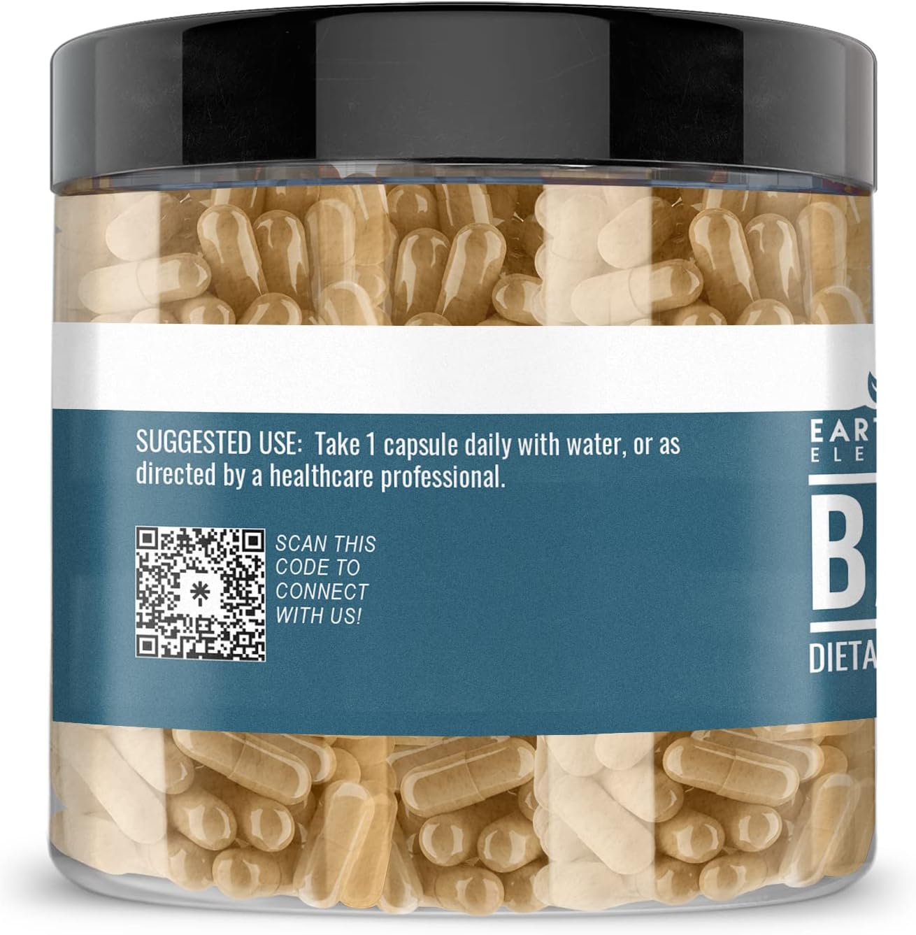 200 Pure Bamboo Capsules by Earthborn Elements - No Additives, Undiluted