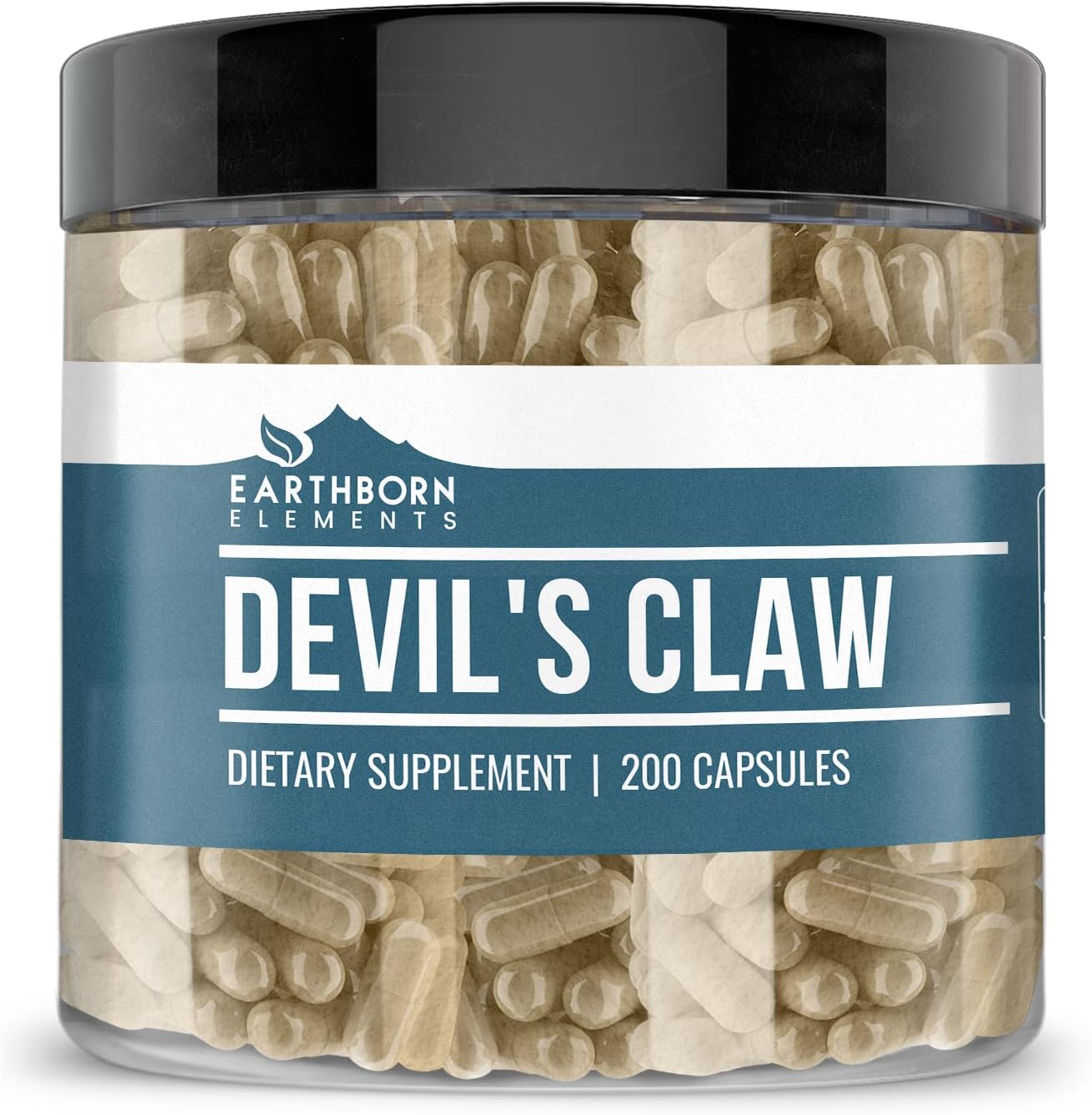 200 Pure Devil’s Claw Extract Capsules by Earthborn Elements - Undiluted & Additive-Free - BoostGo Australia