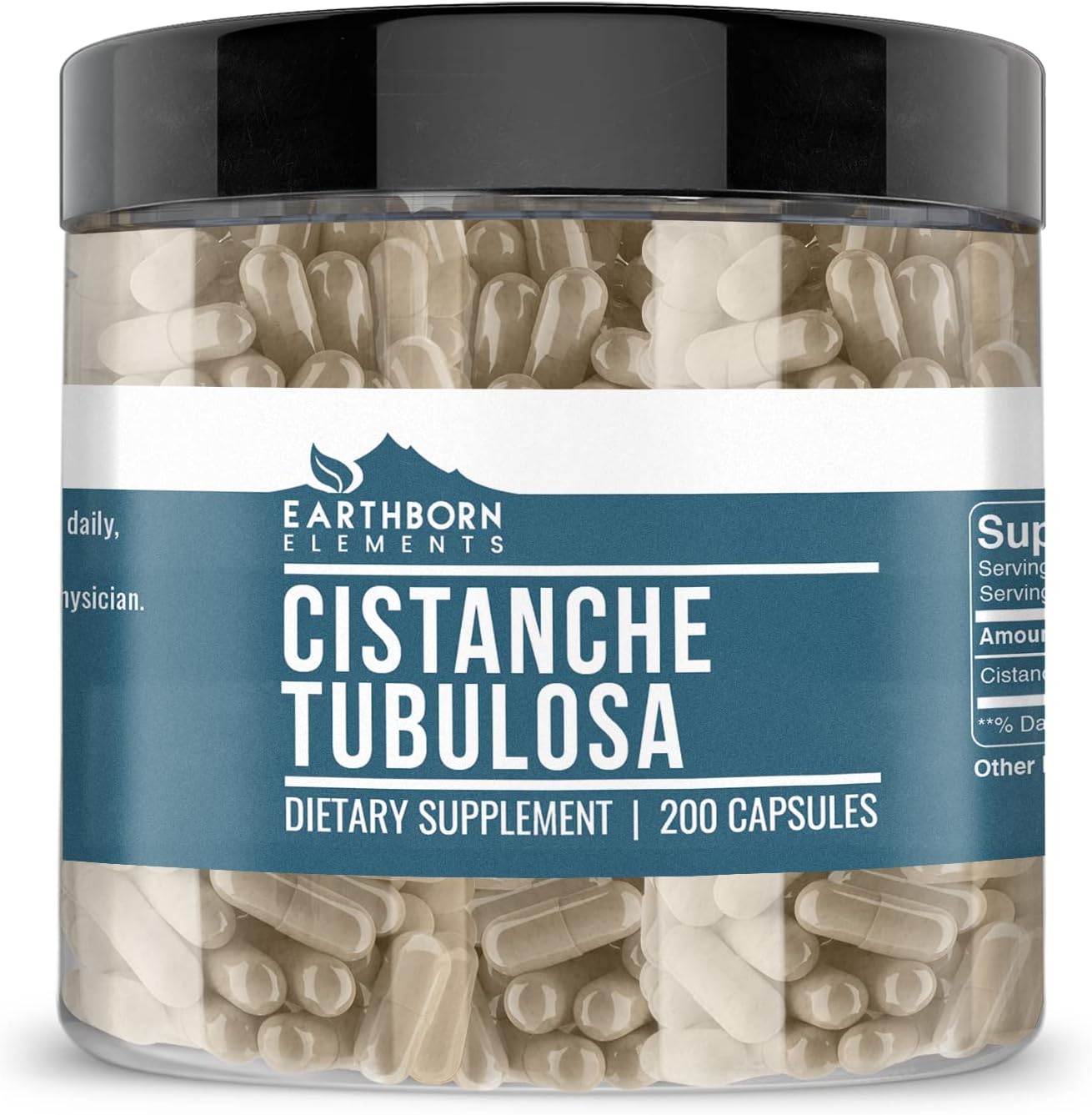 200 Pure Earthborn Elements Cistanche Tubulosa Capsules - Lab Verified, No Fillers/Additives