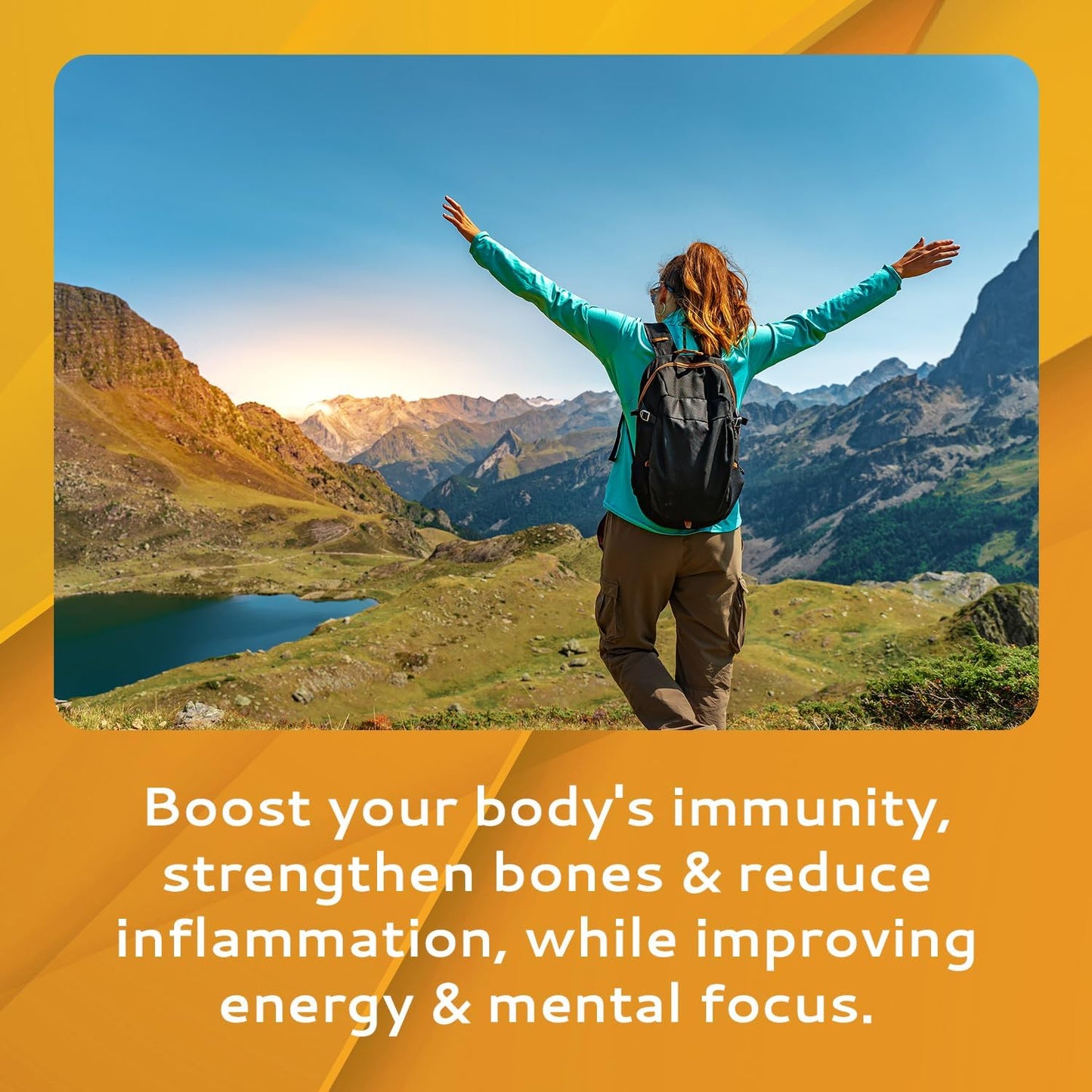 2000 IU Vitamin D3 Oral Strips Peppermint Flavor 10 Pack - Immunity & Mental Focus Boost