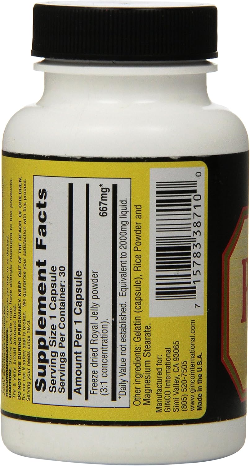 2000 mg Imperial Elixir Royal Jelly Capsules - 30 Count