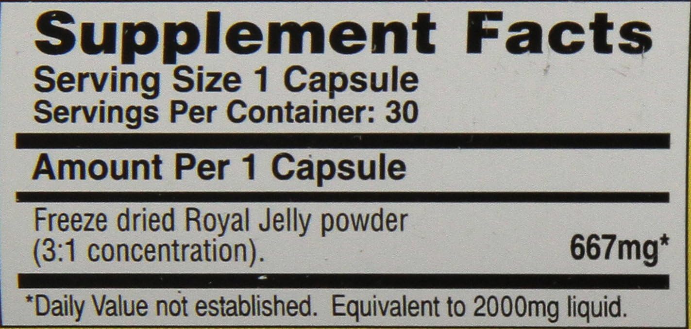 2000 mg Imperial Elixir Royal Jelly Capsules - 30 Count