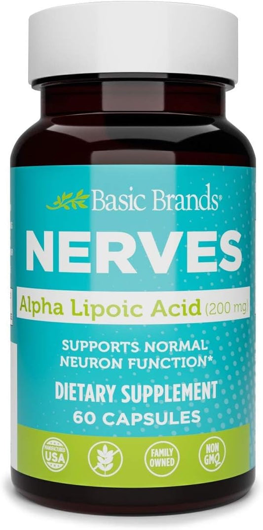 200mg Alpha Lipoic Acid for Neuron Function - Pack of 1 by Basic Brands