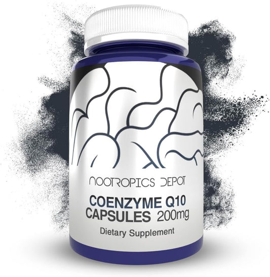 200mg CoEnzyme Q10 Capsules | 60 Count | Boost Energy, Brain Function & Cellular Health | Ubiquinone Supplement