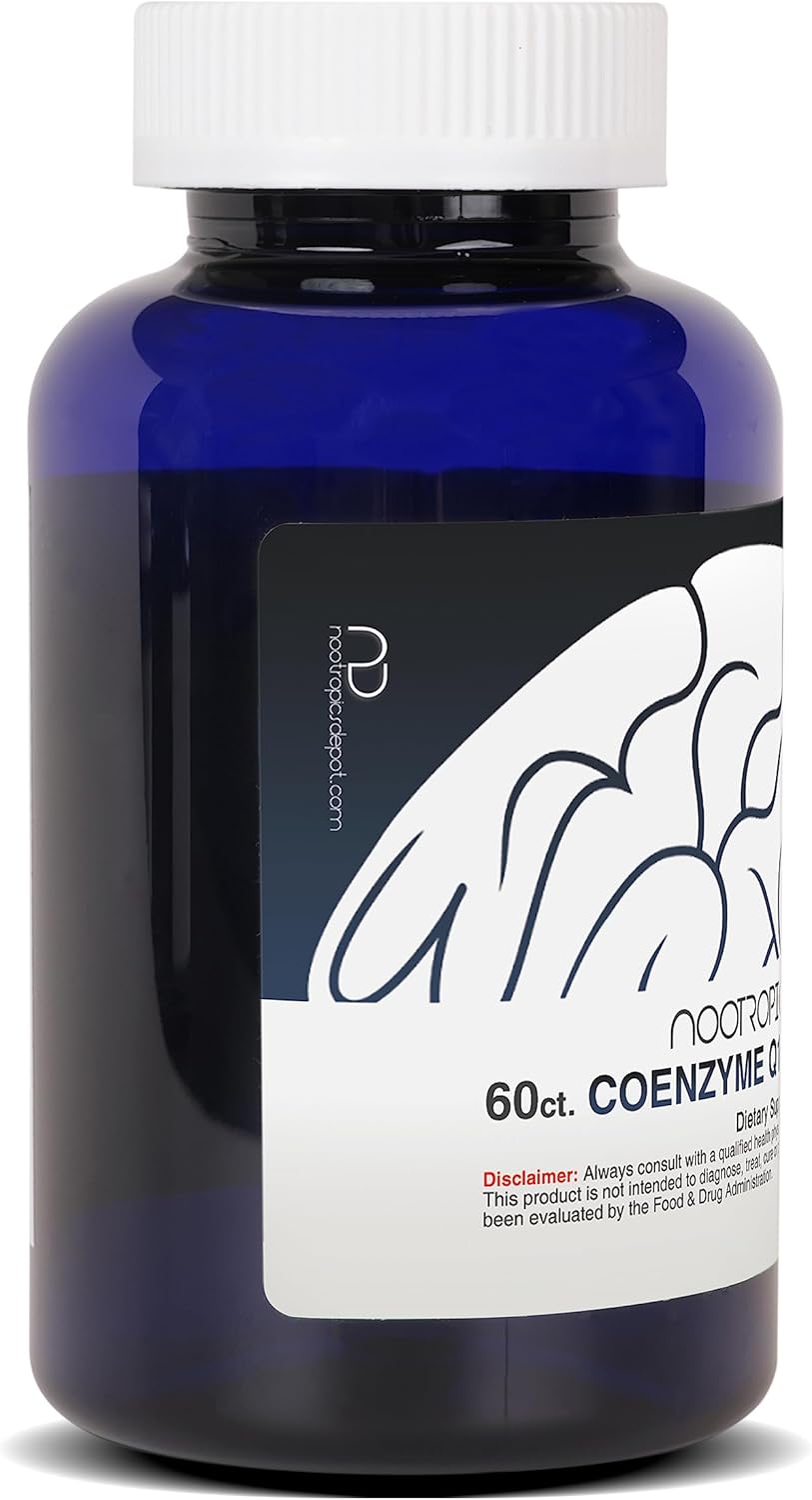 200mg CoEnzyme Q10 Capsules | 60 Count | Boost Energy, Brain Function & Cellular Health | Ubiquinone Supplement