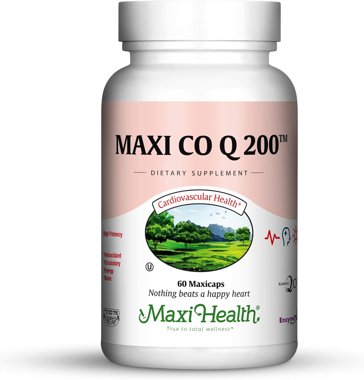 200mg Maxi Health Coenzyme Q10 Supplement for Heart Health - 60 Capsules - Kosher Formula - BoostGo Australia
