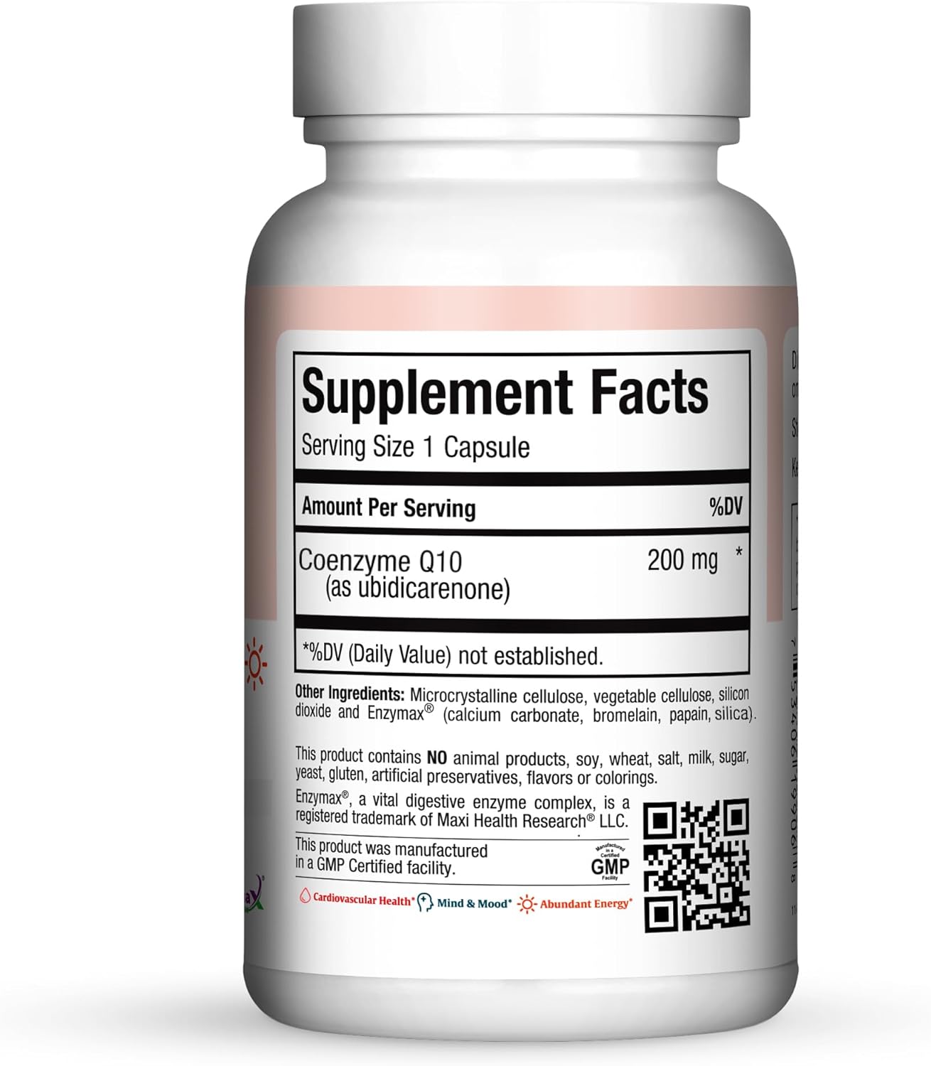 200mg Maxi Health Coenzyme Q10 Supplement for Heart Health - 60 Capsules - Kosher Formula - BoostGo Australia