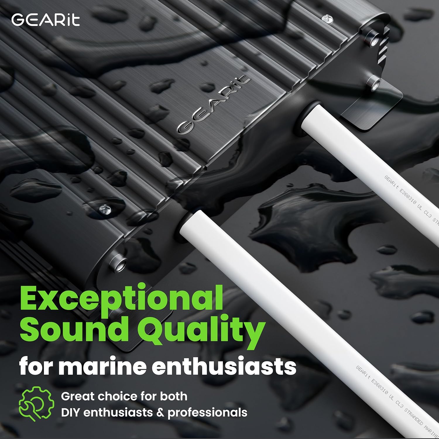 20ft GEARit 14AWG Marine Wire - Tinned OFC Copper, Oxygen-Free Copper, White Cable