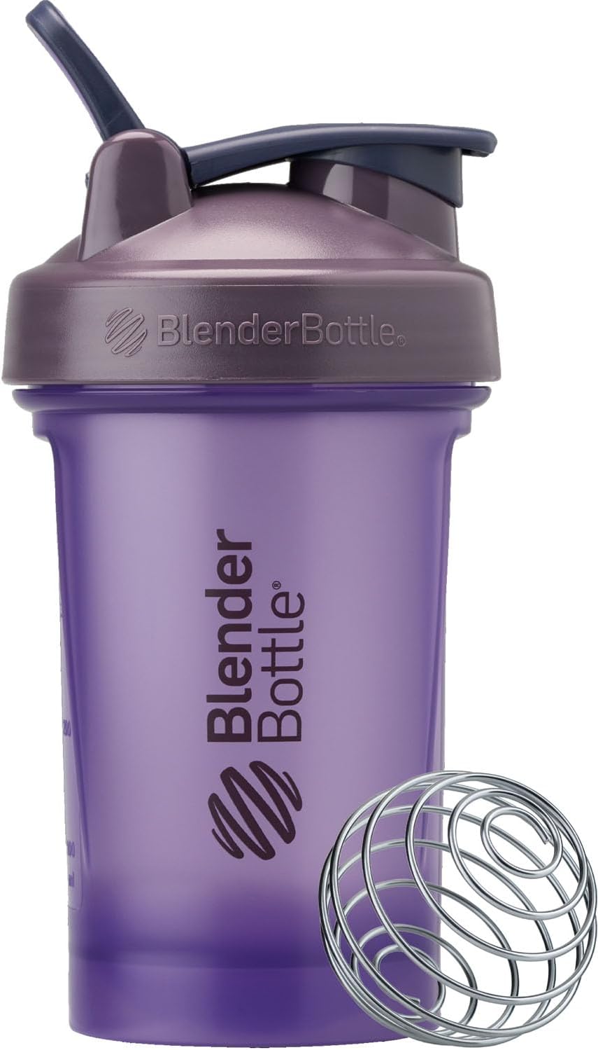20oz Purple BlenderBottle Classic V2 Shaker Bottle for Protein Shakes & Pre Workout