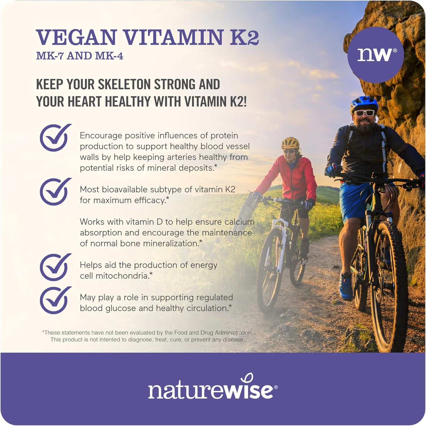 2250mg Turmeric Curcumin with BioPerine, Vegan Vitamin K2 MK-7, and MK4 - 180 Count & 90 Softgels by NatureWise