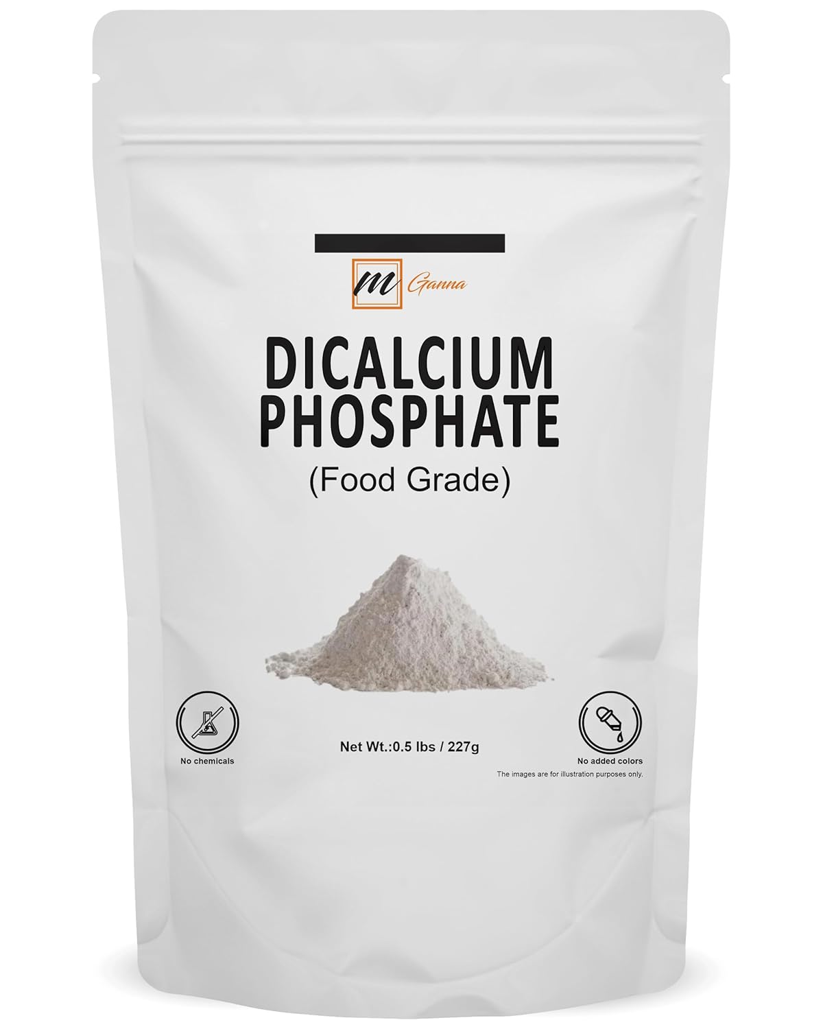 227g mGanna Dicalcium Phosphate for Food & Cosmetics - High-Quality Ingredient - BoostGo Australia