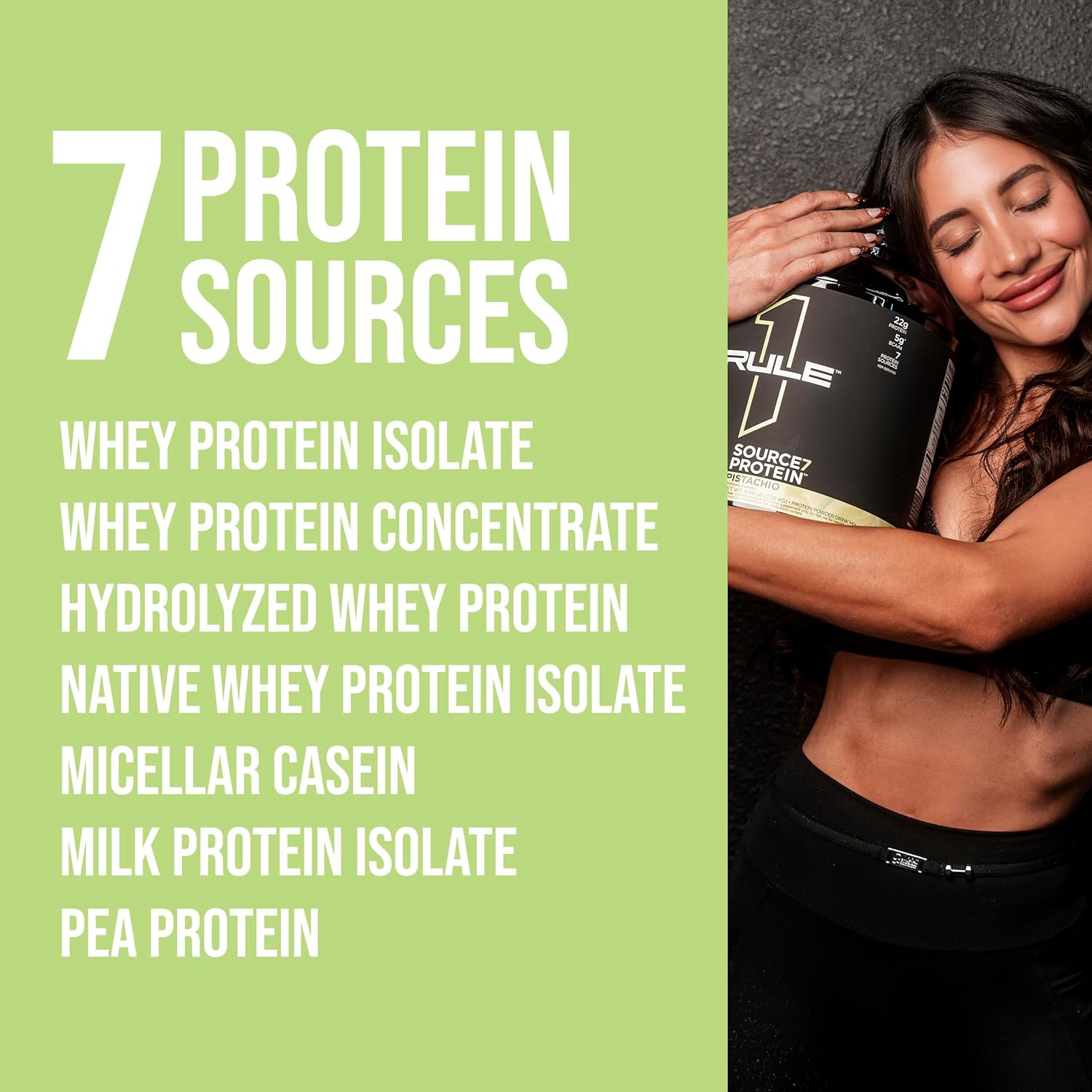 22g Sustained Protein Gelato-Inspired Powder with 10g EAAs - 2 Pounds, Pistachio Gelatio Flavor