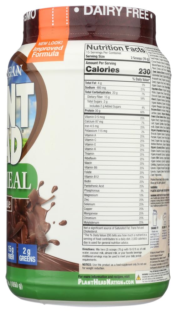 2.3 Pound Genceutic Naturals Chocolate Plant-Based Real Meal
