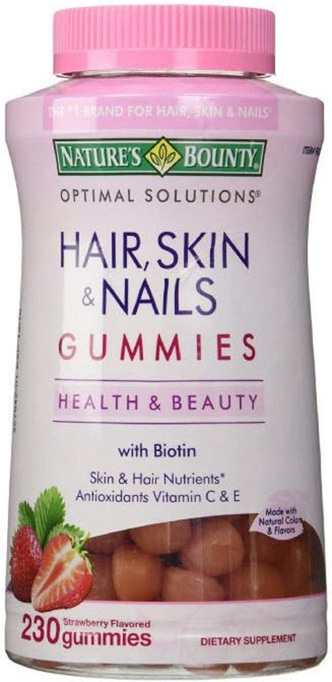 230 Count Nature's Bounty Hair Skin and Nails Gummies Pack - 230 Gummies