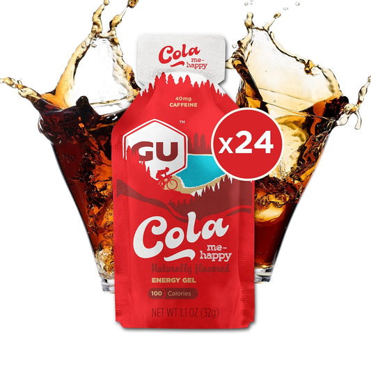 24-Count GU Energy Original Cola Me-Happy Gel Packs for Vegan Athletes