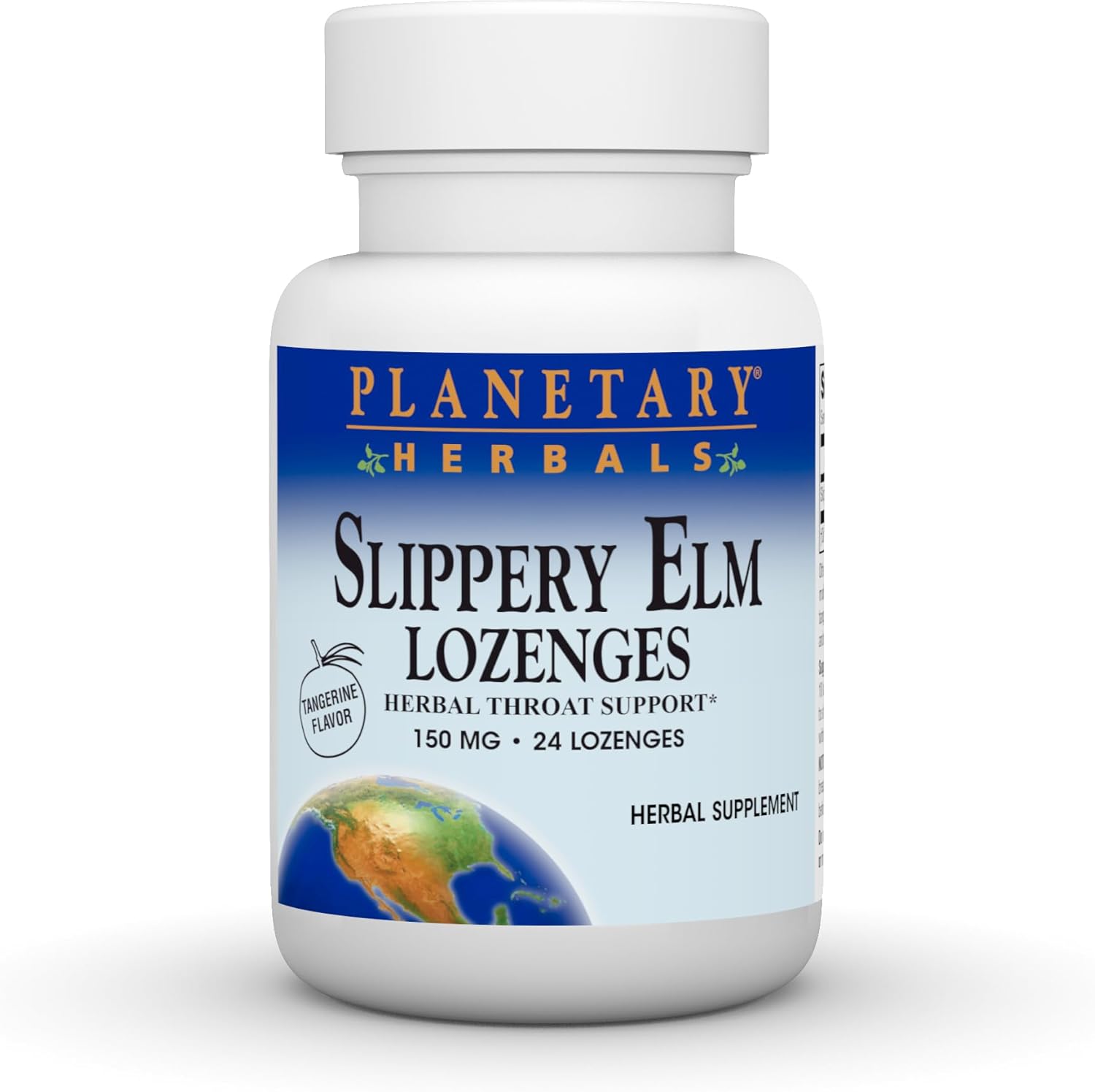 24 Count Planetary Herbals Slippery Elm Lozenges for Throat Support