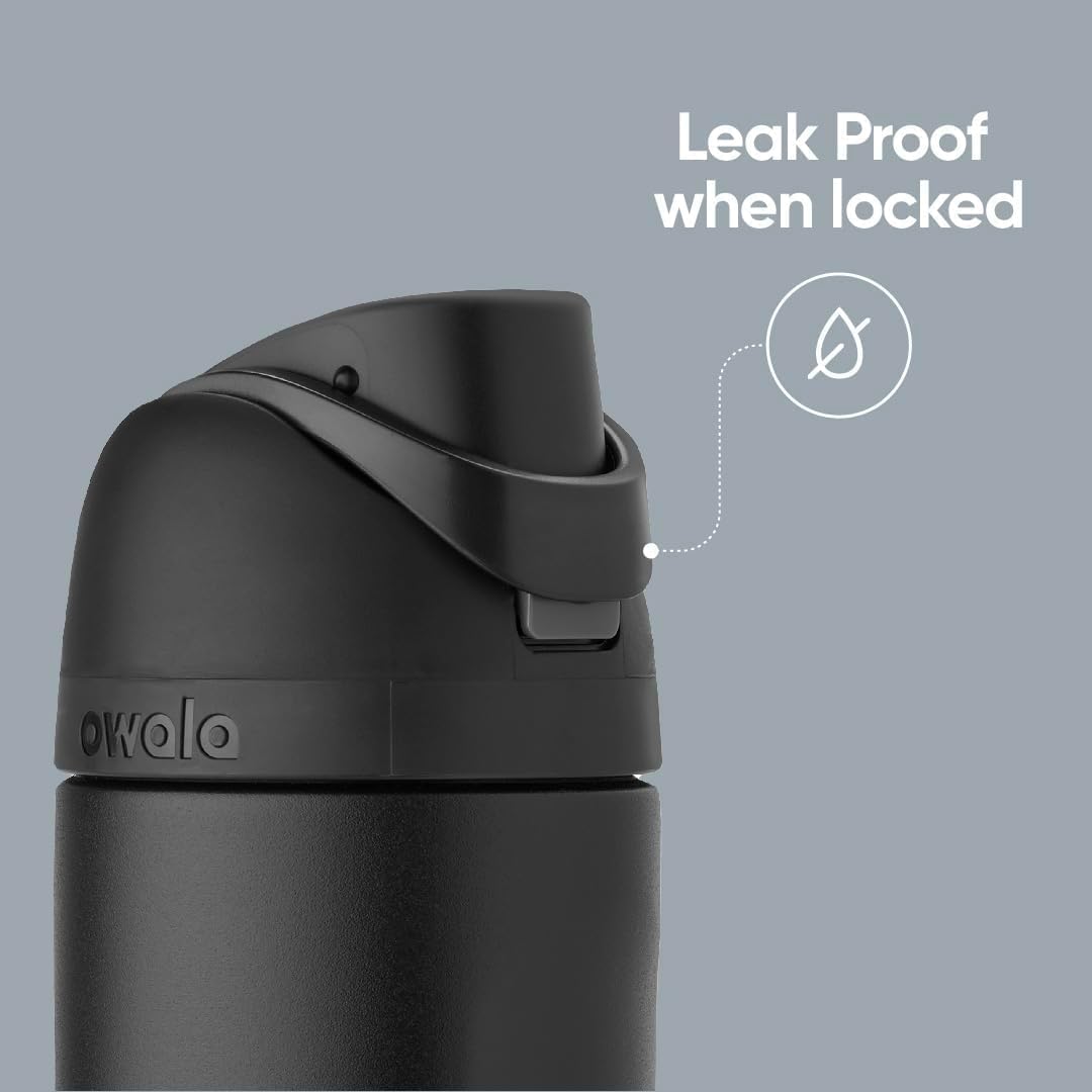 24 oz Owala FreeSip Stainless Steel Water Bottle with Straw - BPA-Free Insulated Sports Bottle for Travel, School, and Sports - Surfs Edge