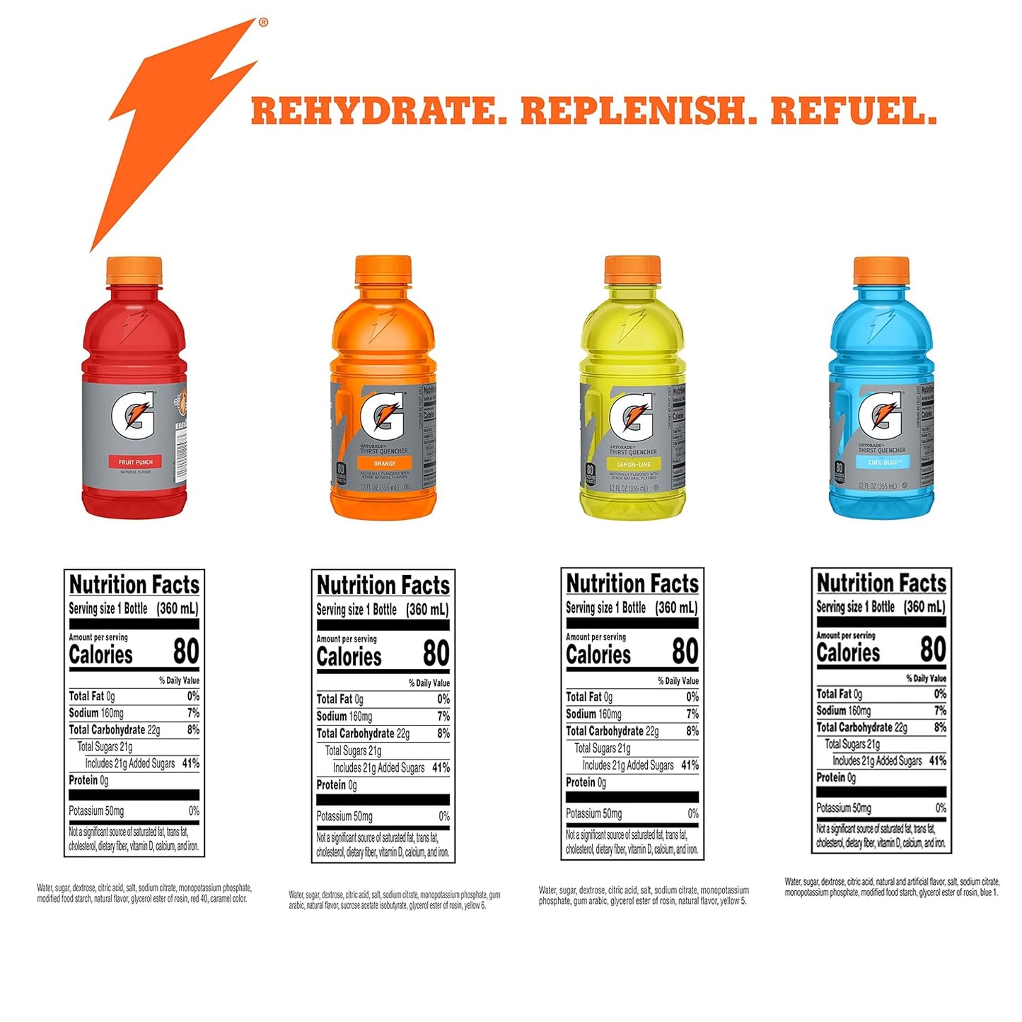 24-Pack Gatorade Classic Thirst Quencher Variety Pack, 12 Fl Oz