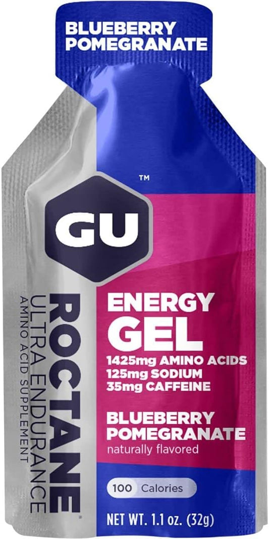 24 Pack of GU Roctane Energy Gel in Blueberry Flavor