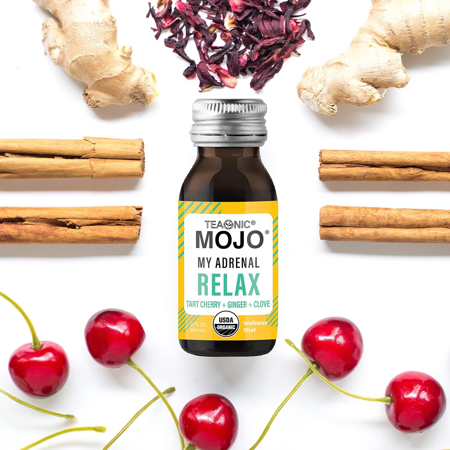 24-Pack TEAONIC Adrenal and Immune Support Wellness Shots - My Adrenal Mojo & My Immunity Mojo