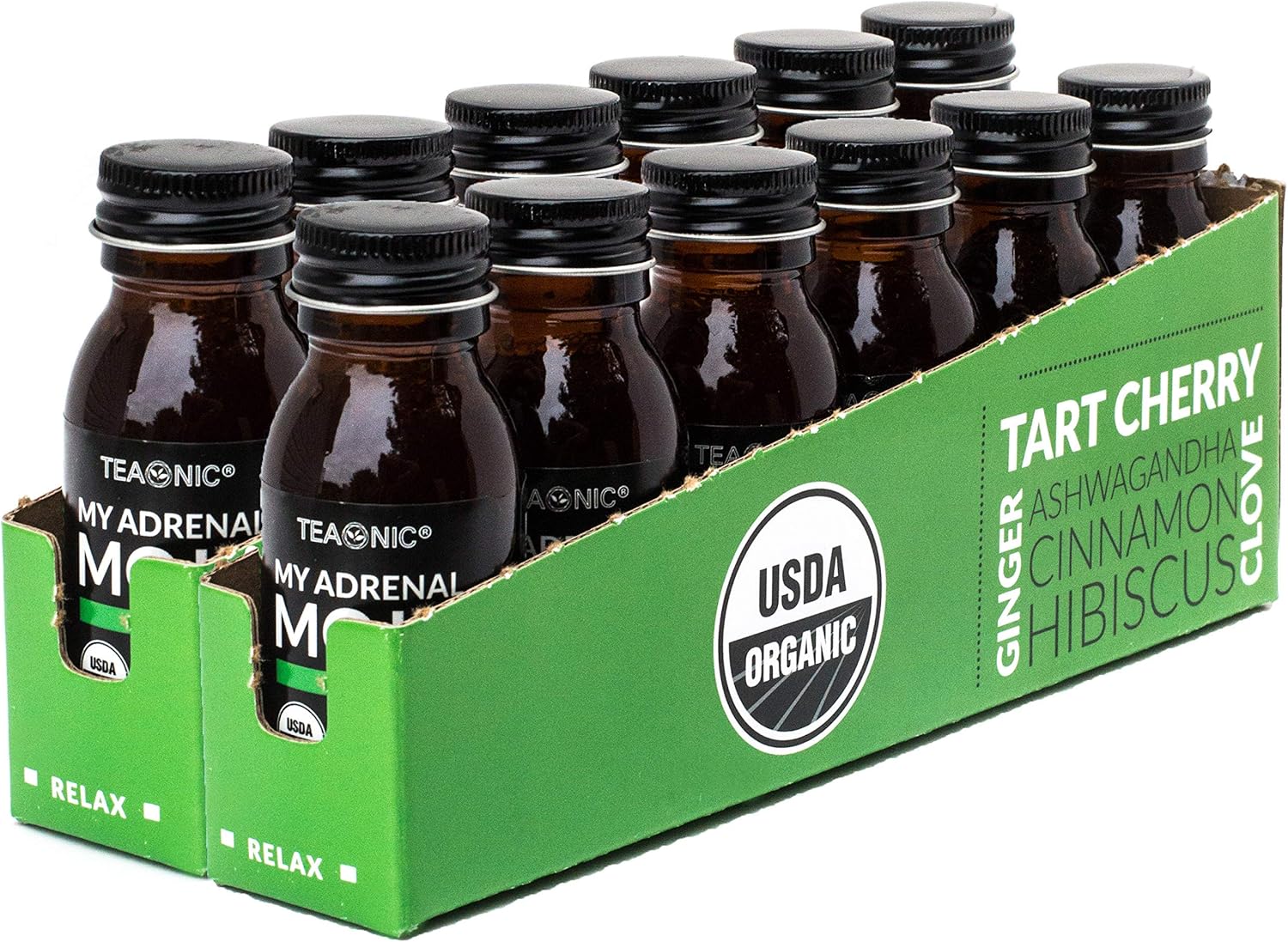 24-Pack TEAONIC Adrenal and Immune Support Wellness Shots - My Adrenal Mojo & My Immunity Mojo