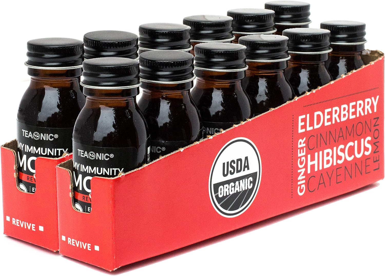 24-Pack TEAONIC Adrenal and Immune Support Wellness Shots - My Adrenal Mojo & My Immunity Mojo