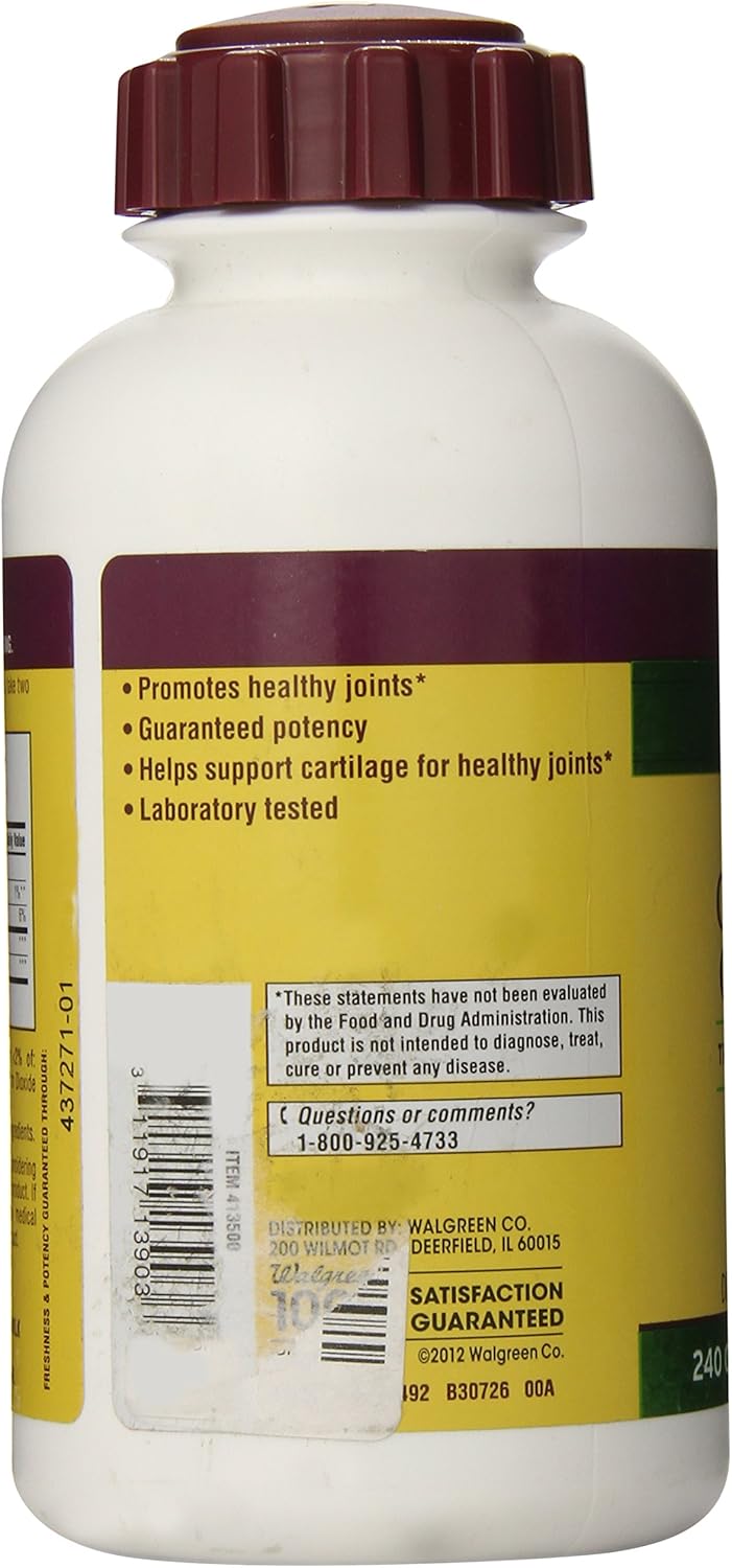 240 Caplets of Finest Nutrition Glucosamine Chondroitin Triple Strength Formula for Joint Health