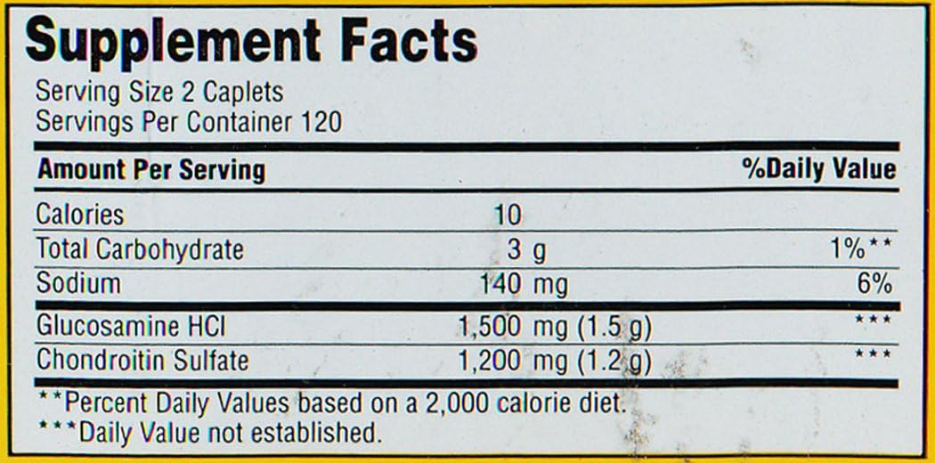 240 Caplets of Finest Nutrition Glucosamine Chondroitin Triple Strength Formula for Joint Health