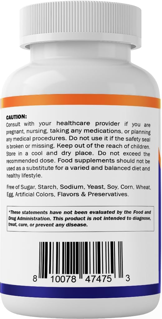 240 Non-GMO, Gluten Free Vitamatic Lithium Orotate 5mg Veggie Capsules