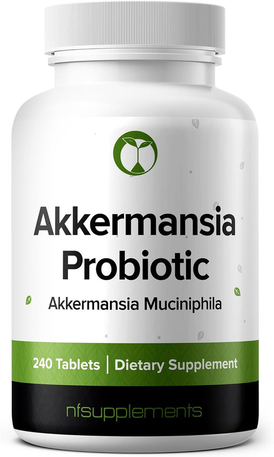 240 Tablets Akkermansia Muciniphila Probiotic Supplement for Gut Health - 100 Million AFU Probiotics for Men & Women - Made in USA - BoostGo Australia