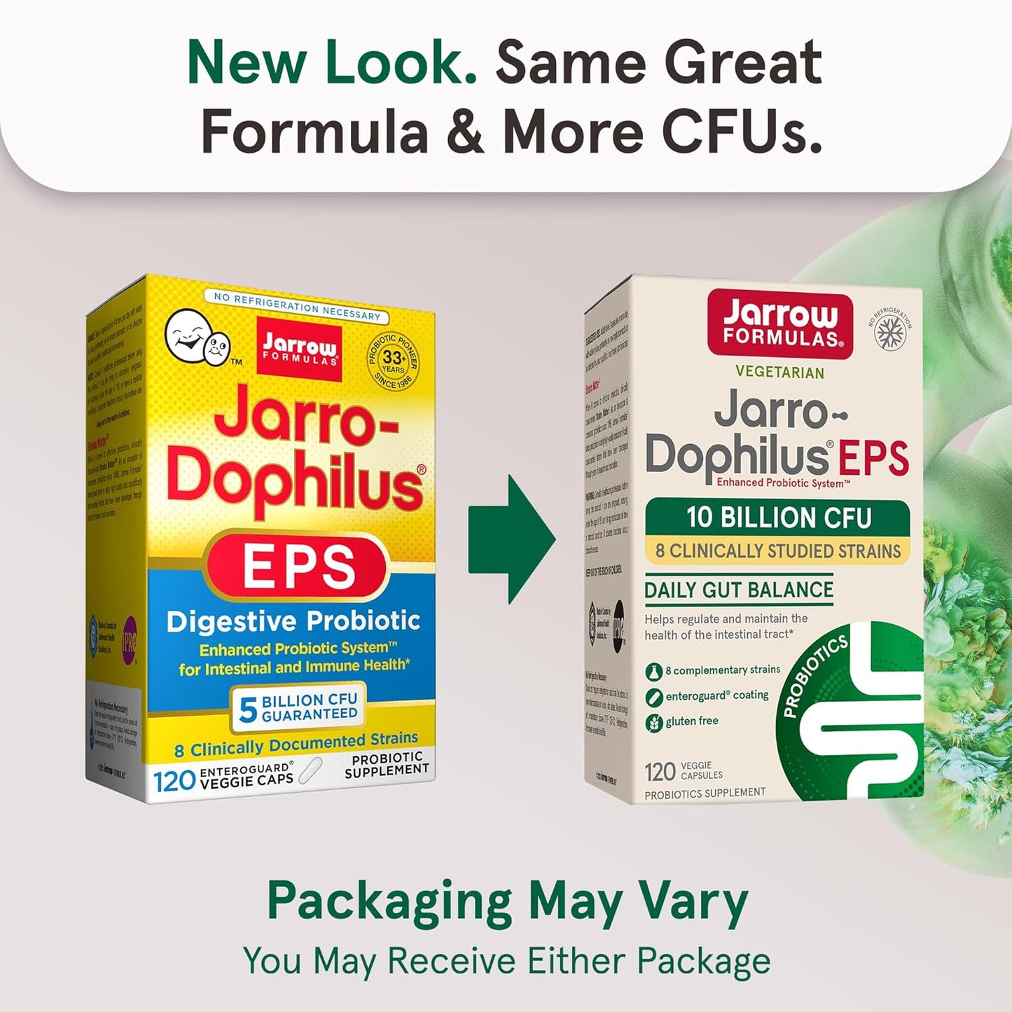 240 Vegetable Capsules: Jarrow Formulas Probiotics & Solgar Gentle Iron Combo for Sensitive Stomachs