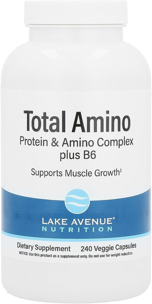 240 Veggie Capsules of Lake Avenue Nutrition Total Amino Supplement