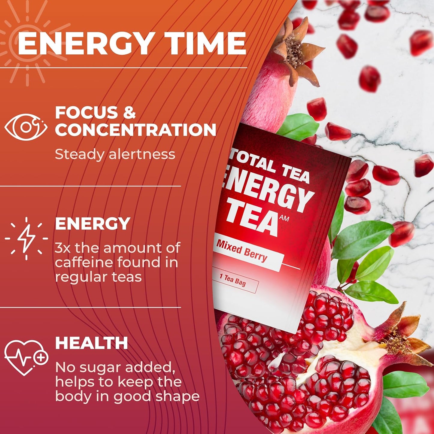 25-Day Total Tea Detox & Energy Set - Herbal Slim Tea with Chamomile, Hibiscus, Ginger Root - Citrus & Cinnamon Blend for Digestive Health - Colon Cleanse Tea (25-Pack)