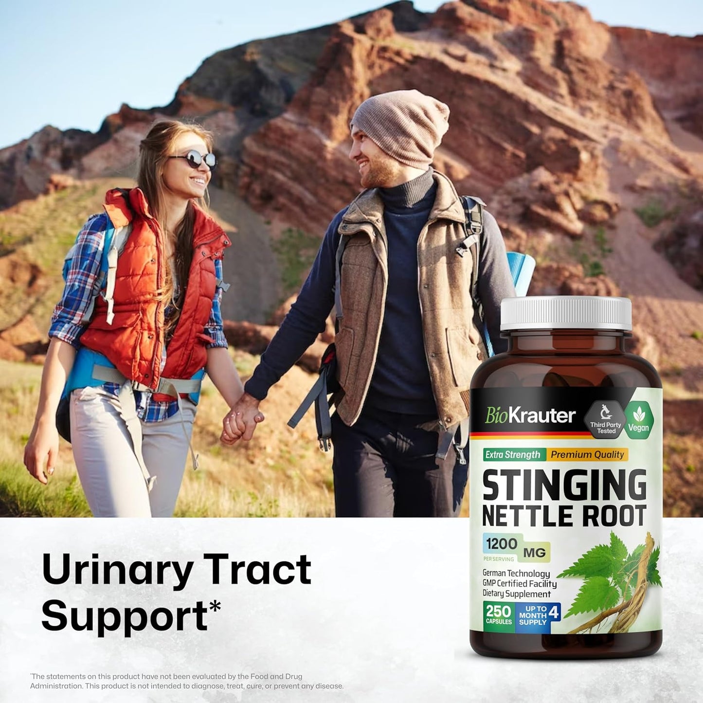 250 Capsules of BIO KRAUTER Milk Thistle and Stinging Nettle for Ultimate Liver Support and Detoxification - BoostGo Australia