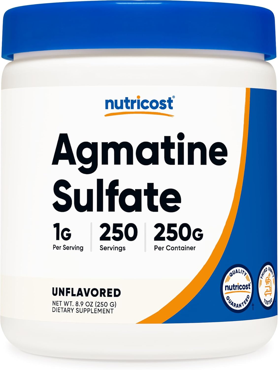 250 Grams of Nutricost Pure Agmatine Sulfate Powder - High-Quality Supplement - BoostGo Australia