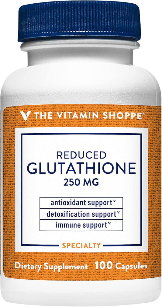 250 MG Reduced Glutathione Antioxidant Capsules by The Vitamin Shoppe - 100 Count
