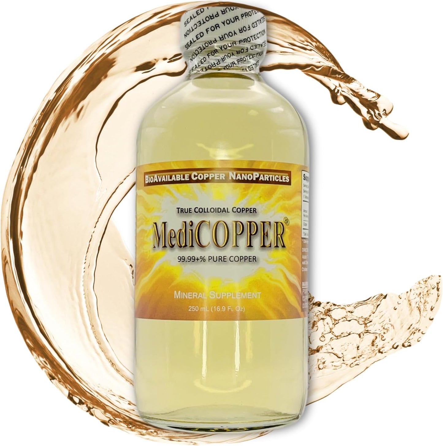 250 mL BPA Free True Colloidal Copper Supplement by MediCOPPER