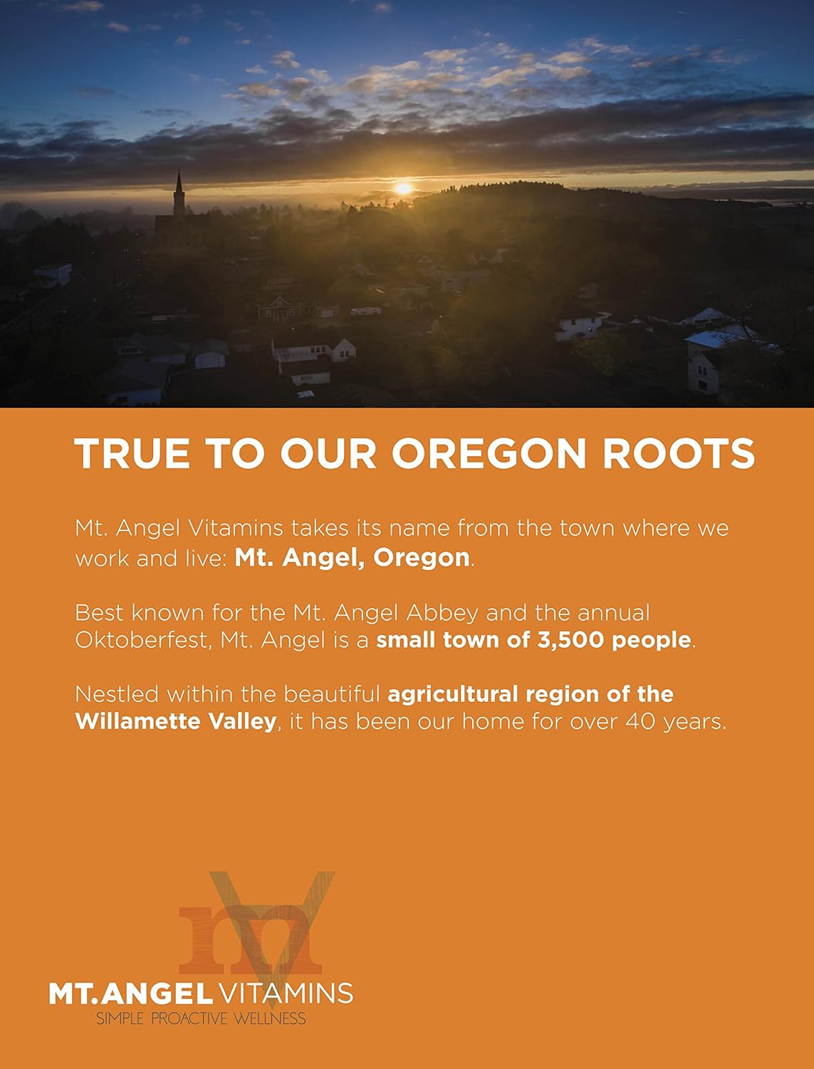 250 Vegetarian Tablets of Mt. Angel Vitamins for Stronger Bones and Bone Health Support