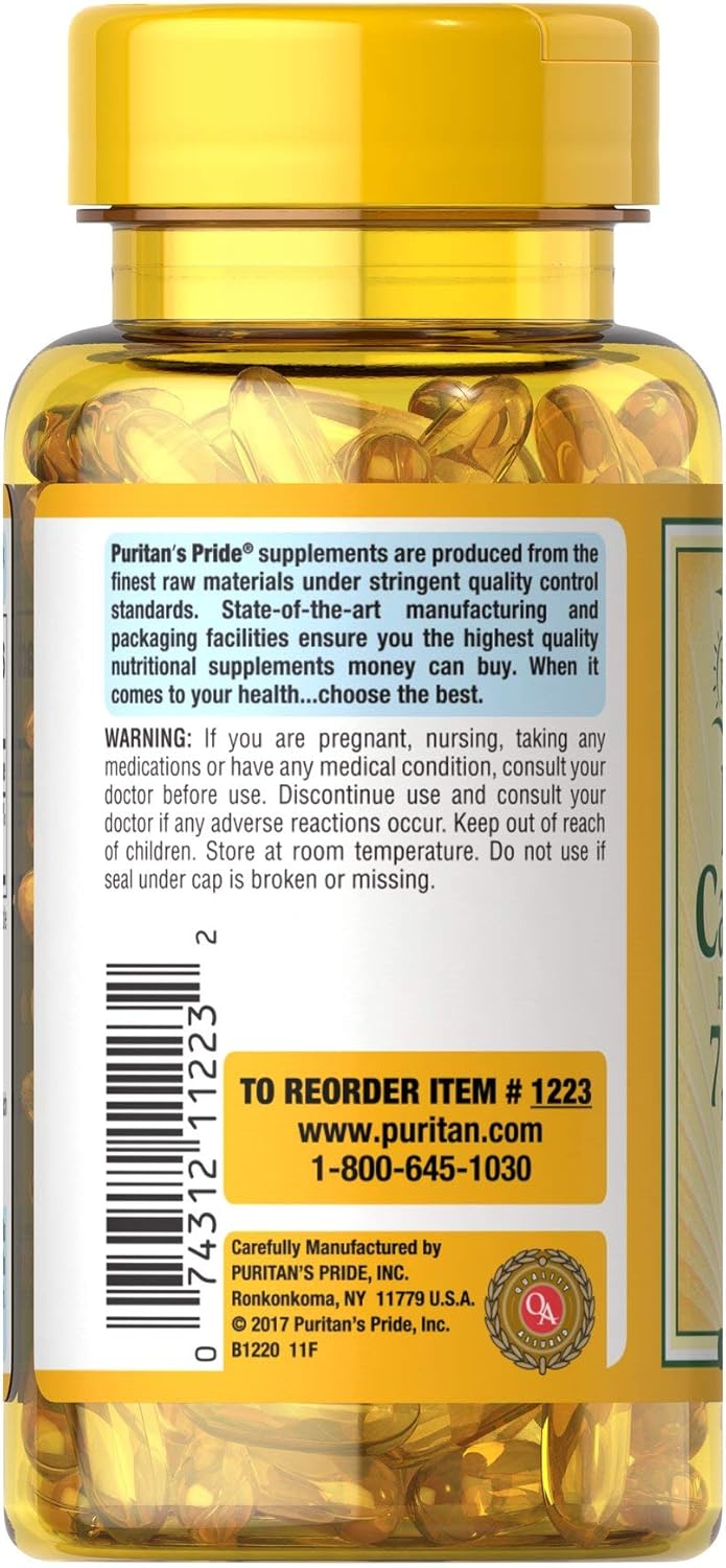25,000 IU Beta-Carotene Softgels by Puritan's Pride - 250 Count